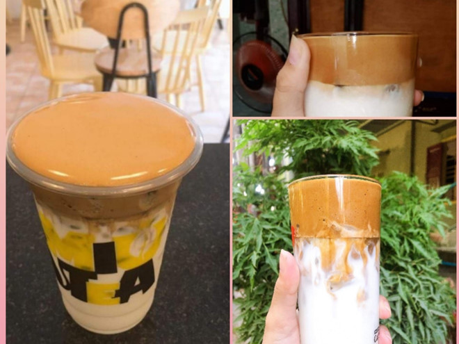 Cà phê bọt biển, thức uống đang 