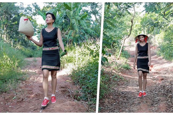 Chỉ khi xuất hiện trước công chúng, H'hen Niê mới chọn trang phục lộng lẫy